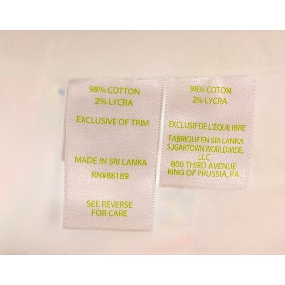 Lilly Pulitzer Size 8 Buttercup Stretch Short Seashell Pattern Scalloped Hem - Picture 7 of 7